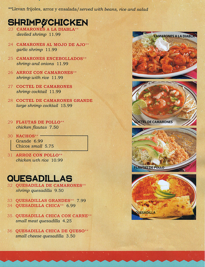 Neveria Mexican Restaurant Menu Lincoln NE 4